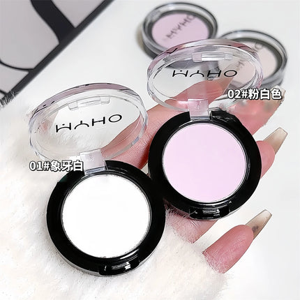 White Matte Highlighter Pink Purple Blush Palette Powder Eyeshadow Waterproof Lasting Face Contour Brightening Makeup Cosmetics