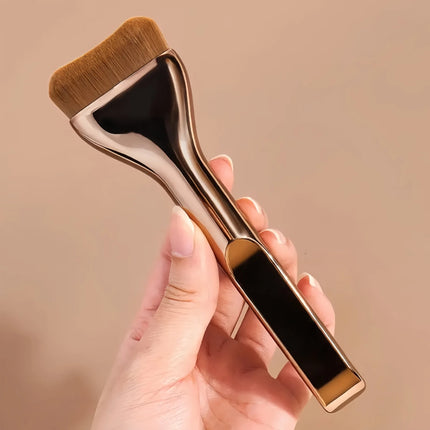 New 2Pcs Professional Foundation Makeup Brushes Soft Dense Hair for Blending Liquid, Cream Flawless Powder Makeup Beauty Tools