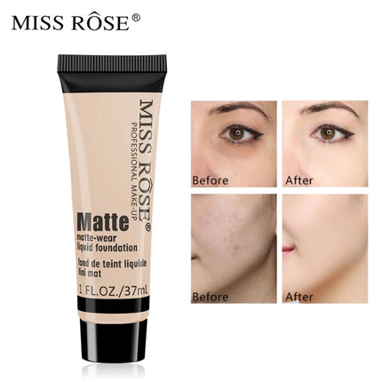 Matte Liquid Foundation Concealer BB Cream Silky Moisturizing Long-wearing Face Contouring Brighten Skin Tone Makeup Waterproof