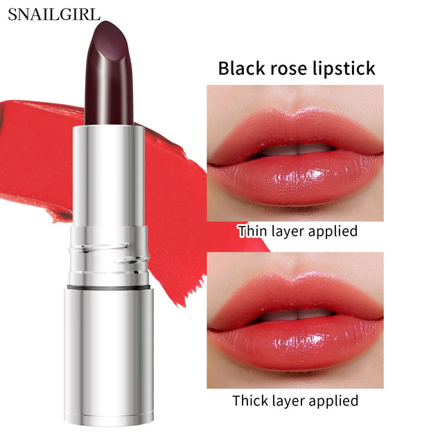 Temperature Color Changing Glitter Lipstick Waterproof Long Lasting Moisturizing Velvet Matte Lip Tint Red Pink Sexy Lips Makeup