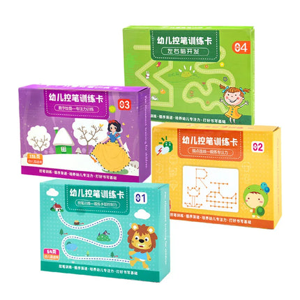 Montessori Math Toys Drawing Tablet Pen Control Hand Training Math Match Game Book Learning Educational Toys For Children Kids