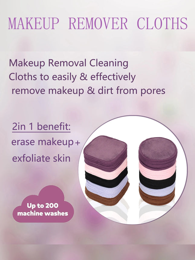 10 /20/30 Reusable Makeup Remover Pads, a Gentle Facial Cleansing Sponge Suitable for All Skin Types, Odorless, Beauty Tool