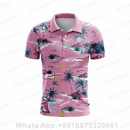 Summer Kids Golf Polo Shirts Outdoor Sports Polo Shirt Short Sleeve Quick Dry Team T-shirt Boys Breathable Golf T-shirt Clothing