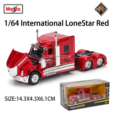 Maisto 1:64 Mercedes-Benz MACK Anthem International Trailer model simulation car model alloy car toy male collection gift