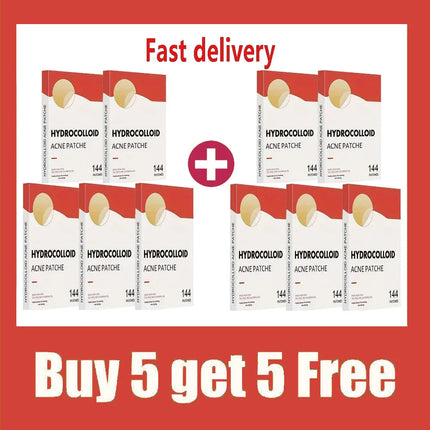 144pcs Invisible Removal Pimple Anti-Acne Hydrocolloid Patches Spots Marks Concealer Repair Sticker Waterproof Beauty-health