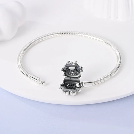 925 Sterling Silver Bracelets 17-20CM Original Leaf Clover Butterfly Heart Bracelet Fit DIY Charms Beads Fashion Women Jewelry