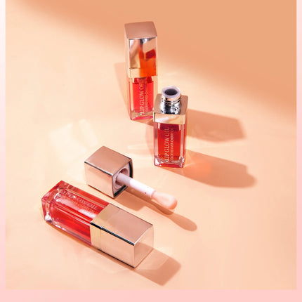 Hellokiss Lip Glow Oil 8ml Glossy Lip Oil Moisturizing Lip Glaze Transparent Lip Balm  Lip Stick Cherry