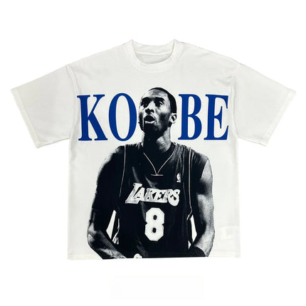 New Basketball Star KOBE Printed Graphic T-shirt Men's and Women's Short Sleeve T-shirt High Quality Men's Clothing Street Wear