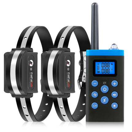 2 in 1 Automatic Anti Bark and Training Collar for 1/2/3 Dogs,IPX7 Waterproof Dog Training Collar,Shock Collar for All Size Dogs