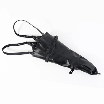 Adjustable Leather Arm Binder Restraint Sack BDSM Bondage Slave Role Play Kit Body Harness Adult Sex Toy for Women Men Fetish