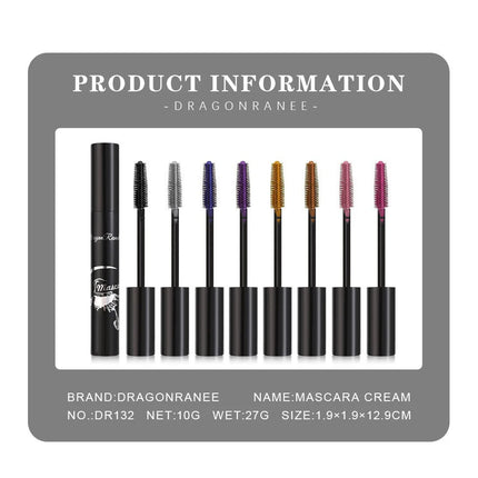 Colorful Waterproof Mascara Blue Purple Pearl Mascara Dense Eye Makeup Bronze Fine Diamond Silver Mascara Cream Cosmetics Makeup