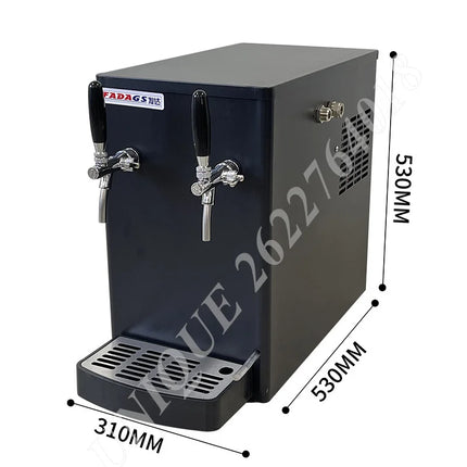 220V 30L Draft Beer Machine Small Table-Top Beer Cooling System Beer Wine Veding Machine 1 To 4 Faucets Brewery Bar Sales Maker