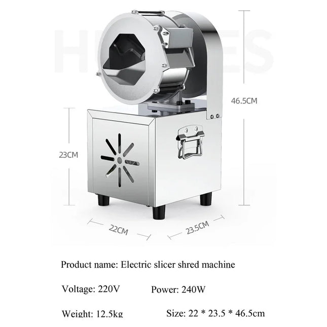 Onion/Radish/Melon/Potato Slicing Dicing Cutting Machine Electric Vegetable Fruit Cutter Machine