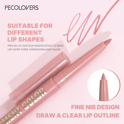 1 Pcs Matte Lip Liner Pen, Used As Lip Liner and Lipstick, Oblique Mouth Design Suitable for All Lip Types, Perfect Gifts