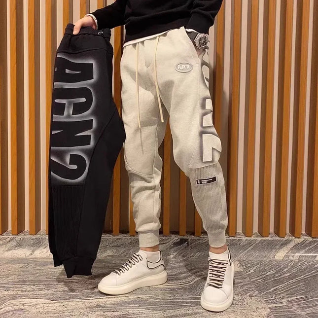 Sweatpants For Men Cotton Trousers Black Male Sweat Pants Slim Harem Plain Casual Summer New Items In Trend Popular Elastic Y2k