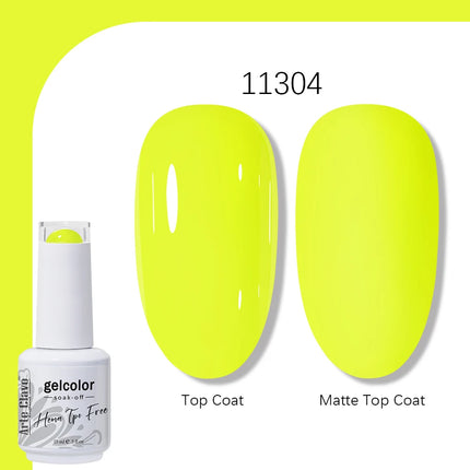 Arte Clavo TPO FREE HEMA FREE Gel Nail Polish UV Multi Use Semi Permanent Soak Off Autumn Winter Nail Art Hybrid Varnish 15ml