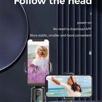 FGCLSY Automatic facial tracking phone holder with remote control and gesture control, 360 ° rotating phone camera holder