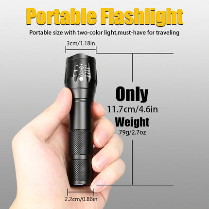 395nm LED UV Flashlight Rechargeable Zoomable Torch Light for Pet Urine Stain Detector Tools Lantern Money Fluorescer Detector