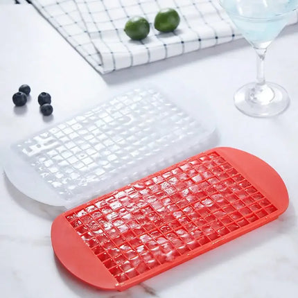 Silicone Ice Cream Tools 160 Grid Mini Foldable Space Saving Silicone Ice Tray Ice Mold For Whiskey Cocktail Ice Making