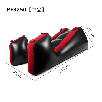 Flocking PVC With Straps Inflatable Split Leg Sofa Mat Sex Furniture Sex Chair Aid Adult Games Bed Sex Tools For Couples Women