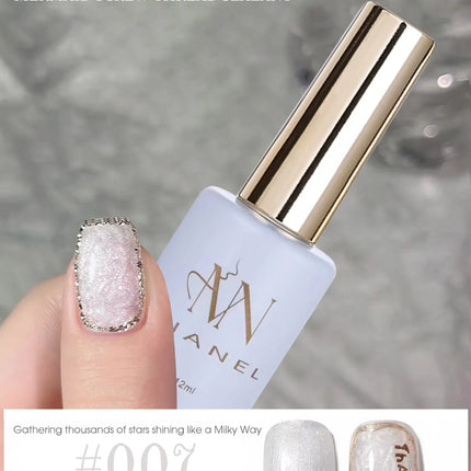 MIANEL 12ML Mother-of-Pearl Mermaid Shimmer Thread Gel Polish 2026 Spring-Summer Collection Fine Glitter Aurora Pearl Nail Art