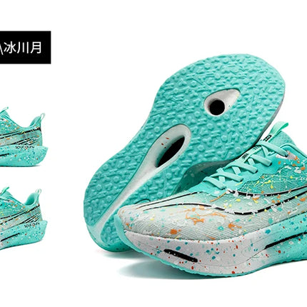 Marathon Carbon Plate Air Cushion Men Sports Running Shoes Breathable Lightweight Women's Comfortable Athletic Nonskid Sneakers