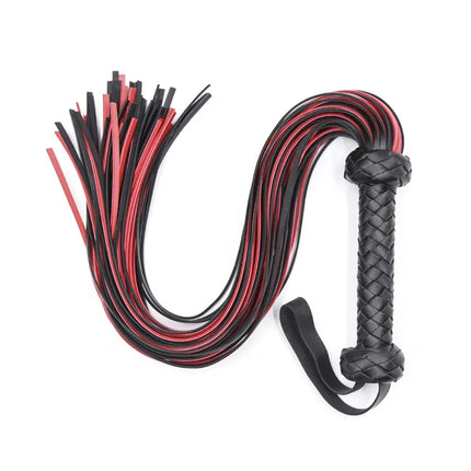 PU Leather Flogger Frisky Imprint Spanking Paddle Beat Submissive Sex Play Horse Crop Training Whip For Equestrian Riding Bat
