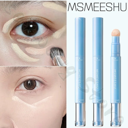 MSMEESHU flawless concealer emulsion covers spots, acne marks, tear troughs, brightens the face and is not easy to get stuck.