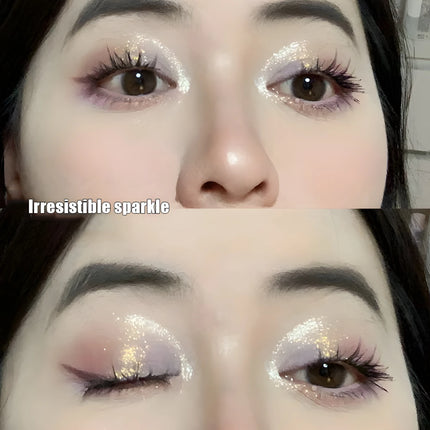 Christmas Snowflake 9-Color Eyeshadow Palette - Fine, Easy-To-Apply Powder With Sparkling Chameleon & Pearlescent Shades In Cora