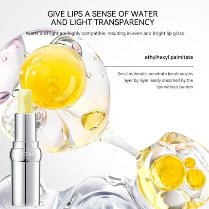 Gecomo Temperature Color Change Lip Balm Long-Lasting Hydration Soft Moisturizing Deep Nourishment Fine Glitter Anti-Wrinkle Enhance Complexion Lip Care