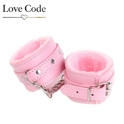 SM Handcuffs Sex Ankle Cuff BDSM Bondage Restraints Soft Plush Handcuff Adult Game 18+  Couple Sextoy Sex Supplies