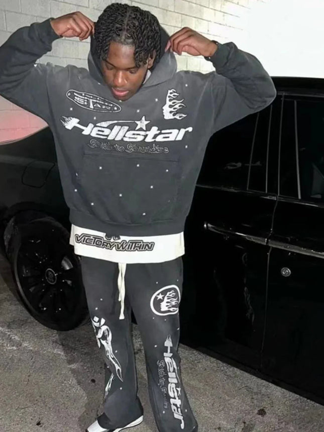 HS flare  flame hoodie