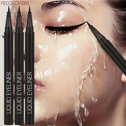 1 Set 3 Pcs Black Liquid Eyeliner Pen, Waterproof High Pigmented, Easy To Color, for All Eye Shapes, Natural Eye Makeup Finish