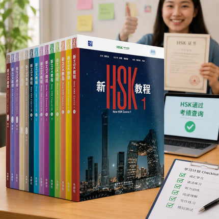 New HSK 3.0 Course Level (2026 Edition)  Chinese Self-Study Book Textbook