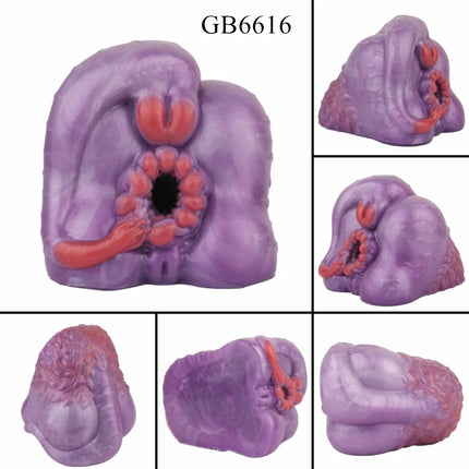 GEEBA Fantasy Red/Blue Dragon Male Masturbator Silicone Adult Men's Onahole Pocket Pussy Realistic Vagina Stroker Men Sex Toys