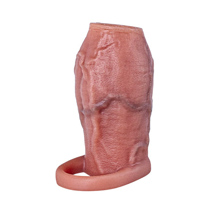 Thicken Cock Sleeve Lock Sperm Penis Ring Adult Men Sex Toy Enlarged and Soft Silicone Dick Sleeve Enlargement Sexy Toy Male 18+