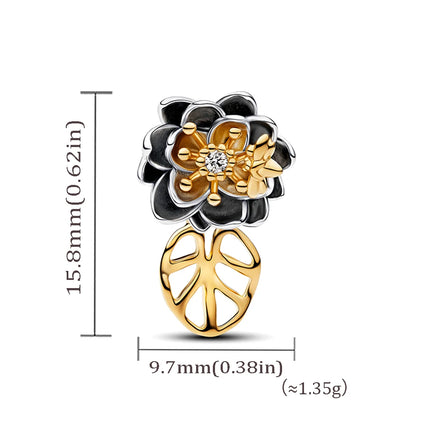 New Fire Horse Tulip Butterfly & Bee Splittable Dangle Charm Fit Original Bracelets DIY Womens Jewelry Valentine's Day Gifts