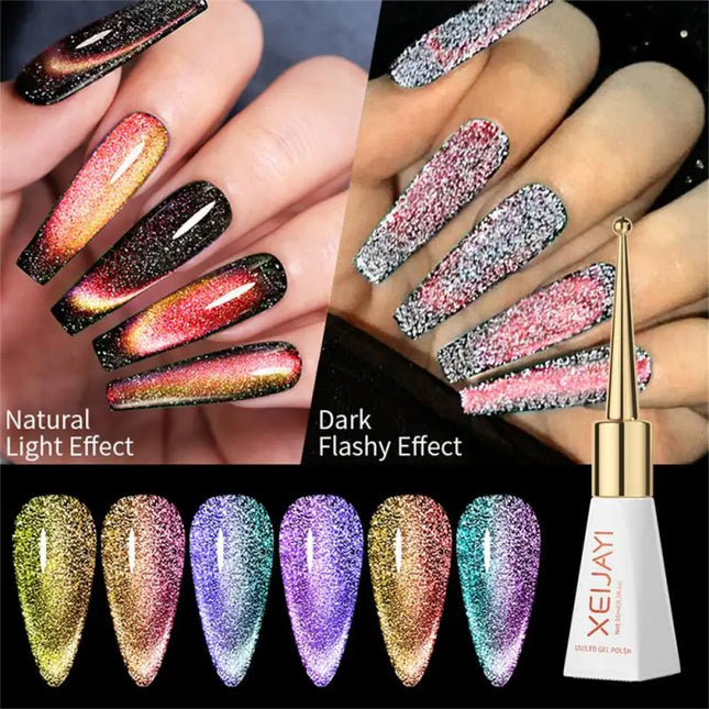Cat's Eye Series Flash Nail Polish Gel Semi Permanent Quick-drying Phototherapy Glue Soak Off UV LED Varnish Manicure Decoration