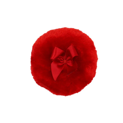 Professional Plush Bowknot round Makeup Sponge Soft Fluffy Loose Powder Puff Cute Foundation Cosmetic Beauty Tool