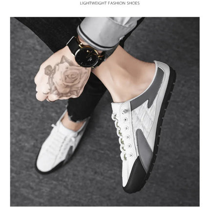2025 Summer Slippers for Men Trendy Men's Flat Bottom Casual Shoes Soft Sole Support Shoes Men's Sneakers Zapatos De Hombre