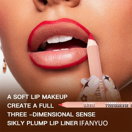8 Color Waterproof Lip Liner Pencil Long Lasting Natural Lipliner Pen Red Contour Tint Sexy Dark Red Pink Matte Lipstick Pencil
