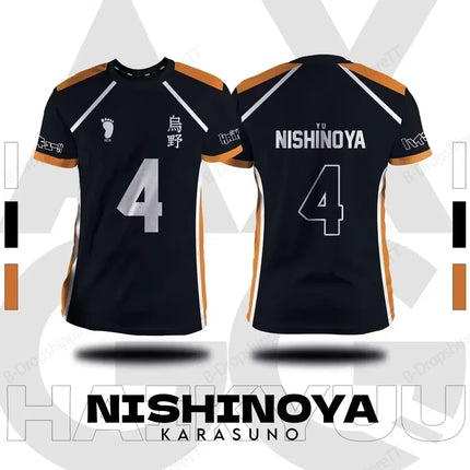 Jersey Haikyuu Fukurodani Hinata Anime 3D Print T-shirt Men Women Fashion Plus Size Short Sleeve Tops Tees Sports Tshirt Kids
