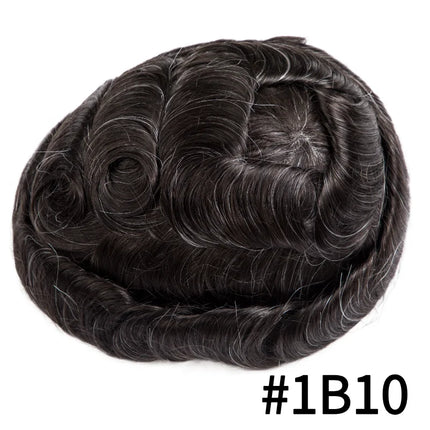 Australia Toupee Men Lace PU Base Wig For Men Male Hair Prosthesis Breathable Man Wig Capillary Prosthesis Replacement System