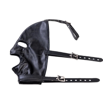 Sexy Adult Roleplay One Glove Corset with Various Half Face Bondage Harness Mask Hood for Fetish Party Games Exotic Costumes