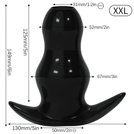 5 Sizes Hollow Anal Plug/Dilator/Dildo Soft Speculum Prostate Massager Butt Plug Set Intimate/Enema Sex Toys For Women Men Gay