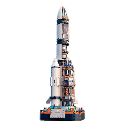 JAKI space exploration heavy rocket super plane space shuttle building blocks assembly children's building holiday gift toys