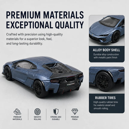 Trends Hobby 1/64 Lamborghini Temerario Super Sport Racing Vehicle Miniature Model Toy Car Free Wheels Diecast Collection Gift