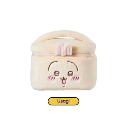 Kawaii Chiikawa Cosmetic Bag Large Capacity Multi-Pocket Design Plush Travel Toiletries Organizer Skin Care Storage Girl Gift