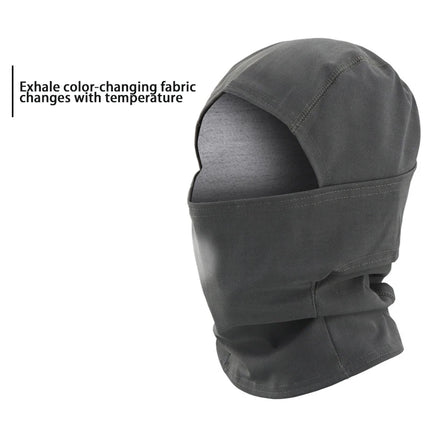 Heat Reactive Balaclava Unisex Temperature Sensitive Color Change Ski Mask Full Head Wrap Motorcycle For Hiking Cycling