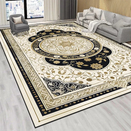 VIKAMA Persian Luxury Crystal Velvet Red Carpet Living Room Large Size Rug Non-slip Home Decoration Bedroom Lounge Rug